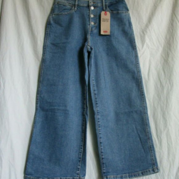 LEVI'S Mile High High Rise Cropped Wide Leg Jeans - Picture 5 of 8